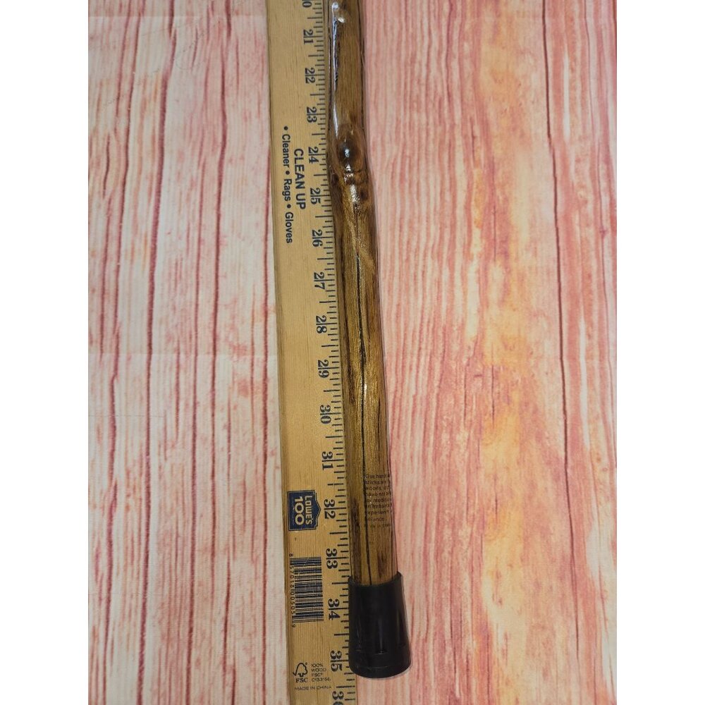 Handcrafted Wooden Walking Cane With Ergonomic Handle - Picture 3 of 3